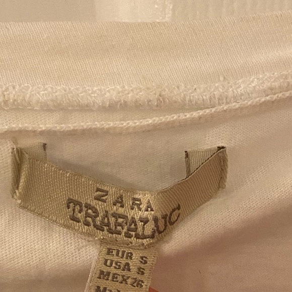 Zara Trafaluc White heart cut out tank top - Picture 4 of 4
